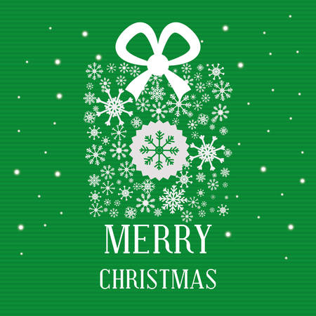 Merry Christmas concept and winter season decorations design, vector illustration 10 eps graphic.のイラスト素材