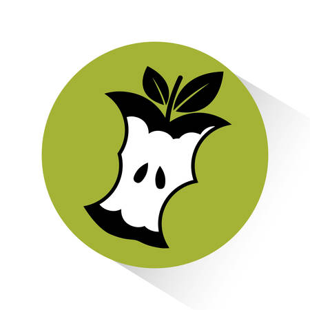 Healthy food concept with apple design, vector illustration 10 eps graphic.のイラスト素材