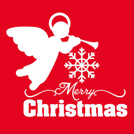 Merry Christmas concept and winter season decorations design, vector illustration 10 eps graphic.のイラスト素材