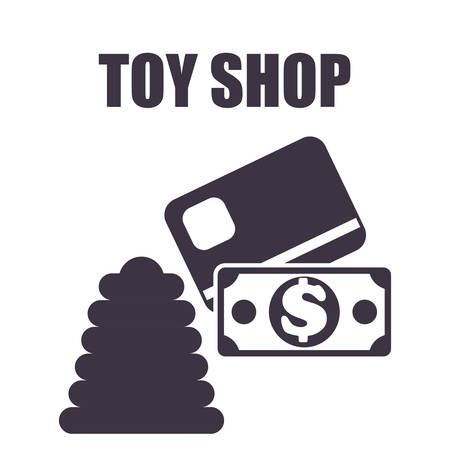 Toy shop concept and childhood icons design, vector illustration 10 eps graphic.のイラスト素材