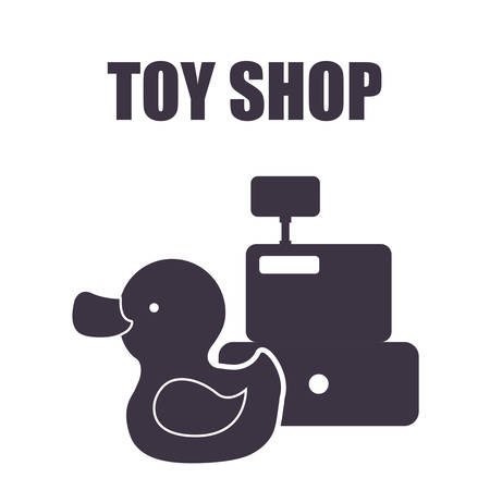 Toy shop concept and childhood icons design, vector illustration 10 eps graphic.のイラスト素材