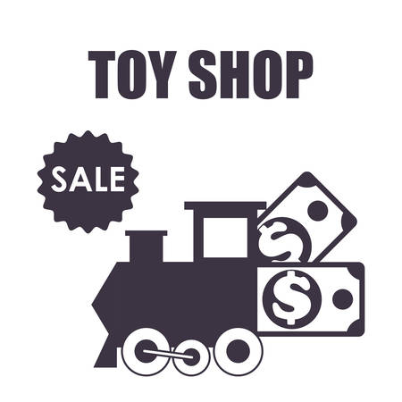 Toy shop concept and childhood icons design, vector illustration 10 eps graphic.のイラスト素材