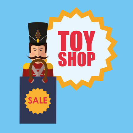 Toy shop concept and childhood icons design, vector illustration 10 eps graphic.のイラスト素材