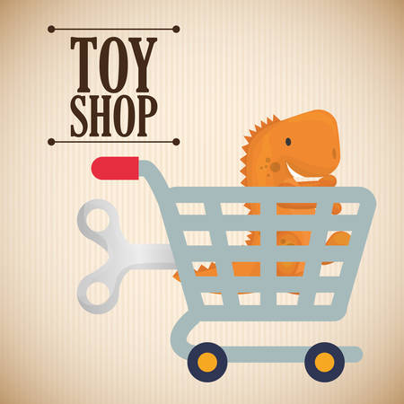 Toy shop concept and childhood icons design, vector illustration 10 eps graphic.のイラスト素材