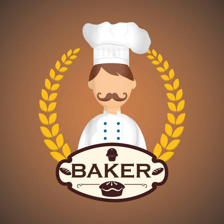 Bakery concept and bread design, vector illustration 10 eps graphic.のイラスト素材