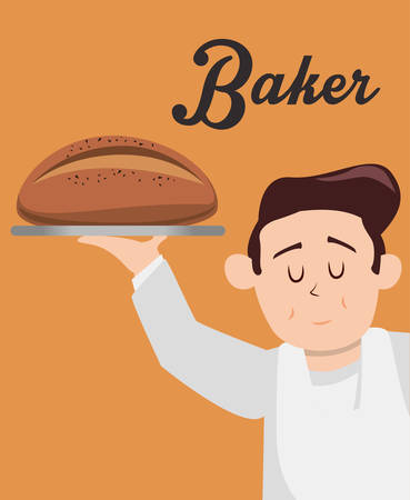 Bakery concept and bread design, vector illustration 10 eps graphic.のイラスト素材