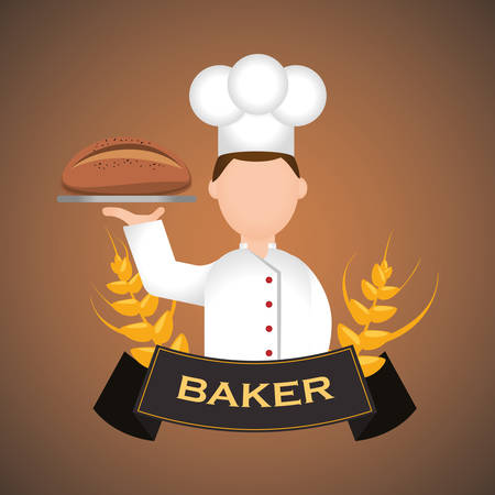 Bakery concept and bread design, vector illustration 10 eps graphic.のイラスト素材