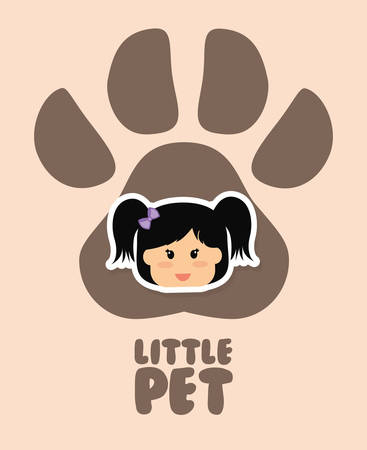 Pets Love concept about  dog and her master, vector illustration 10 eps graphic.のイラスト素材