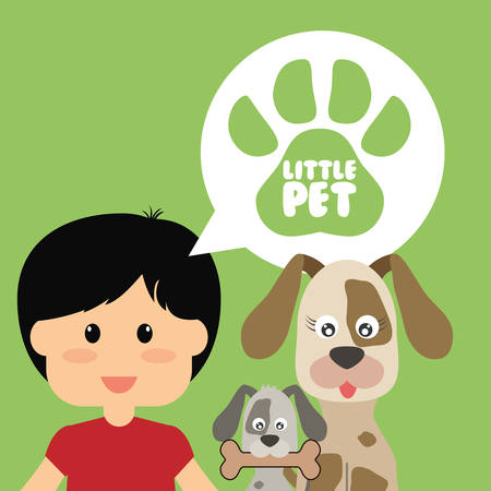 Pets Love concept about  dog and her master, vector illustration 10 eps graphic.のイラスト素材