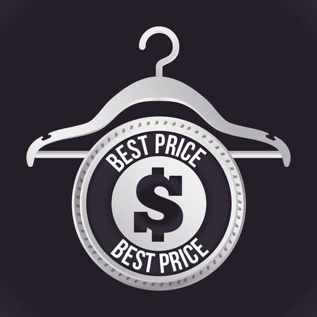 Hanger concept with clothes design, vector illustration 10 eps graphic.のイラスト素材