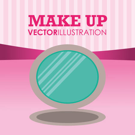 Make up concept with products design, vector illustration 10 eps graphic.のイラスト素材