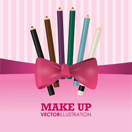 Make up concept with products design, vector illustration 10 eps graphic.のイラスト素材