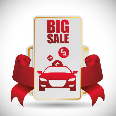 Car Sale concept and offer icons design, vector illustration 10 eps graphic.のイラスト素材