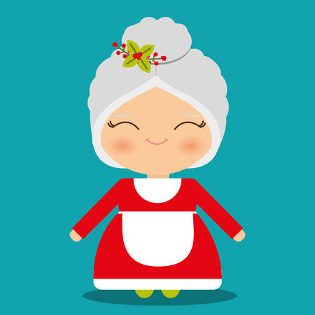 Merry christmas card and icons design, vector illustration.のイラスト素材