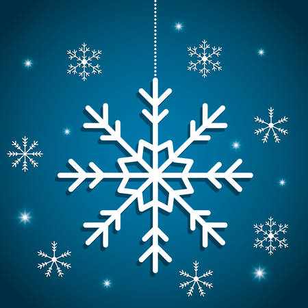 Merry christmas card and icons design, vector illustration.のイラスト素材