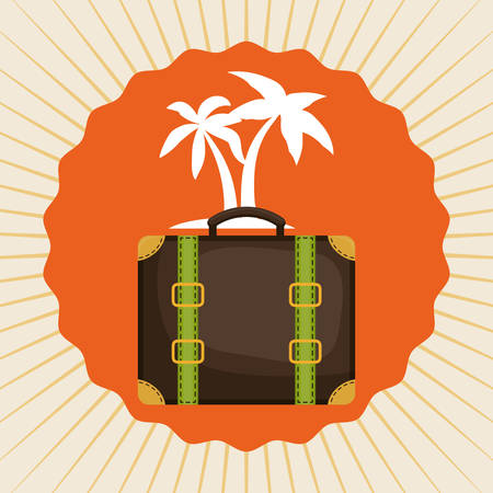 Summer time  concept and travel icons design, vector illustration  graphic.のイラスト素材