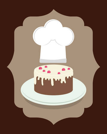 Cake concept and menu icons design, vector illustration  graphic.のイラスト素材