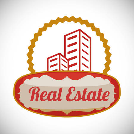 Real Estate concept and residential icons design, vector illustration  のイラスト素材