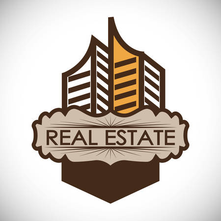 Real Estate concept and residential icons design, vector illustration  のイラスト素材
