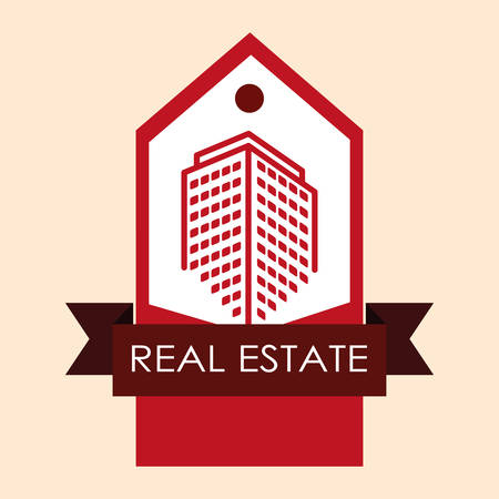 Real Estate concept and residential icons design, vector illustration  のイラスト素材