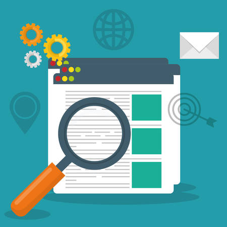 SEO Search Engine Optimization design, vector illustration.のイラスト素材