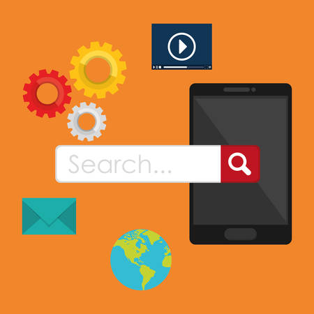 SEO Search Engine Optimization design, vector illustration.のイラスト素材