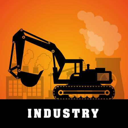 Under construction concept, industry design vector illustration.のイラスト素材