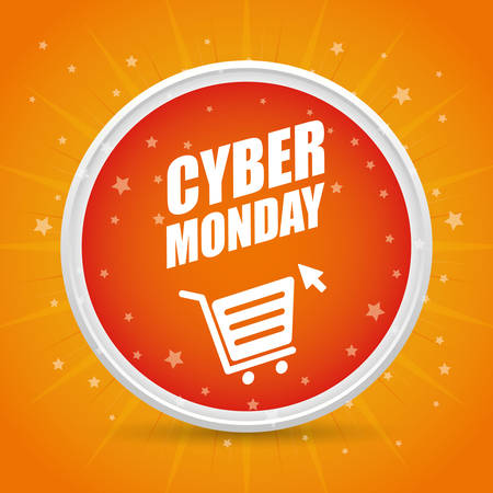 Cyber monday sales ecommerce design, vector illustration.のイラスト素材