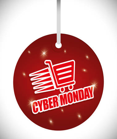 Cyber monday sales ecommerce design, vector illustration.のイラスト素材