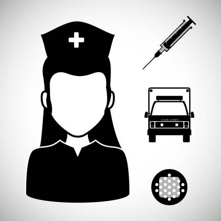 Medical concept with health care icons design, vector illustration 10 eps graphic.のイラスト素材