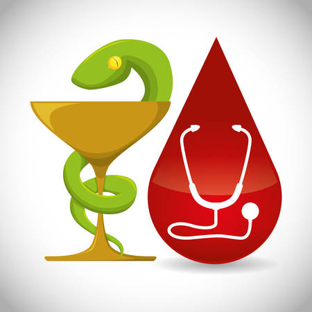 Medical concept with health care icons design, vector illustration 10 eps graphic.のイラスト素材