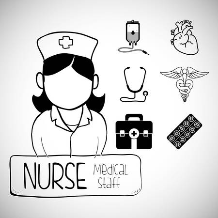 Medical concept with health care icons design, vector illustration 10 eps graphic.のイラスト素材