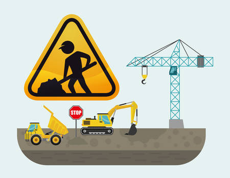 Under construction concept with tools design, vector illustration 10 eps graphic.のイラスト素材