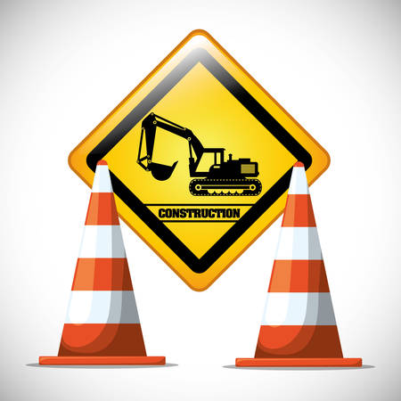 Under construction concept with tools design, vector illustration 10 eps graphic.のイラスト素材