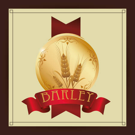 Barley  concept and wheat design, vector illustration 10 eps graphic.のイラスト素材