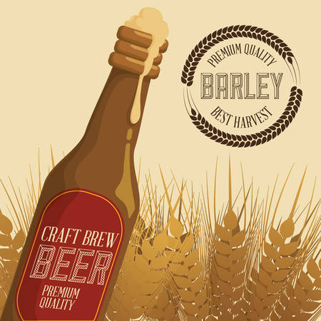 Barley  concept and wheat design, vector illustration 10 eps graphic.のイラスト素材