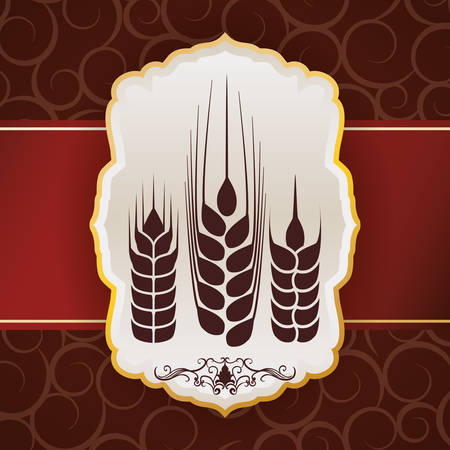 Barley  concept and wheat design, vector illustration のイラスト素材