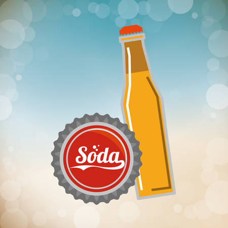 Drink concept about soda design, vector illustration のイラスト素材