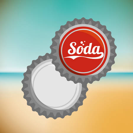 Drink concept about soda design, vector illustration のイラスト素材