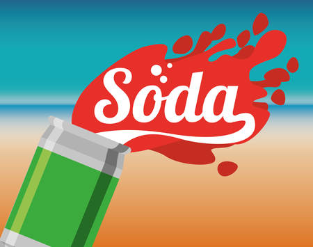 Drink concept about soda design, vector illustration のイラスト素材