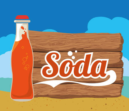 Drink concept about soda design, vector illustrationのイラスト素材