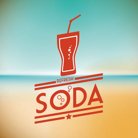Drink concept about soda design, vector illustration のイラスト素材