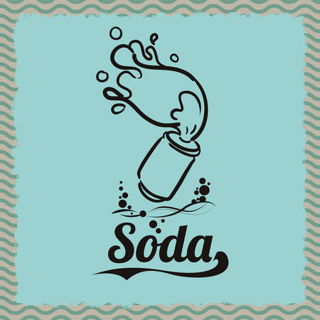 Drink concept about soda design, vector illustration 10 eps graphic.のイラスト素材