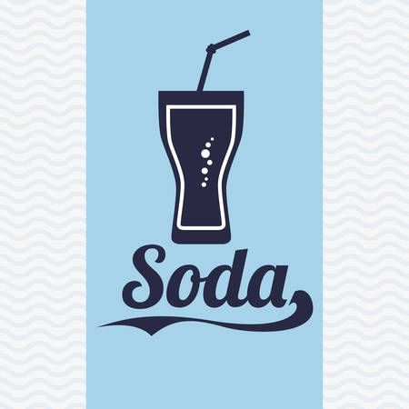 Drink concept about soda design, vector illustration のイラスト素材
