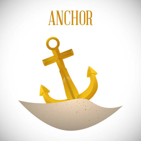 Anchor concept and summer icons design, vector illustration のイラスト素材
