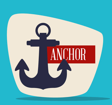Anchor concept and summer icons design, vector illustration のイラスト素材