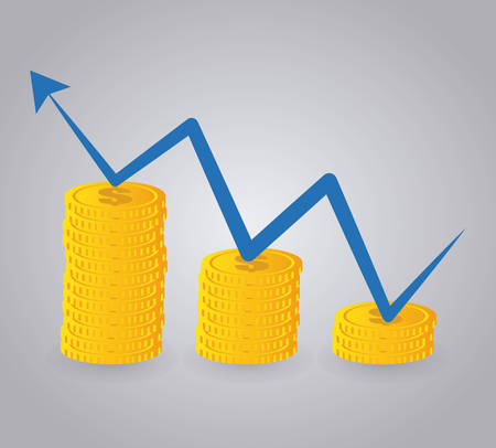 Business and money design, vector illustration のイラスト素材