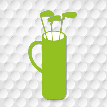 Golf sport design with green and white colors, vector illustration.のイラスト素材