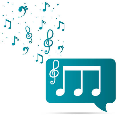 Music notes design, vector illustration eps10のイラスト素材