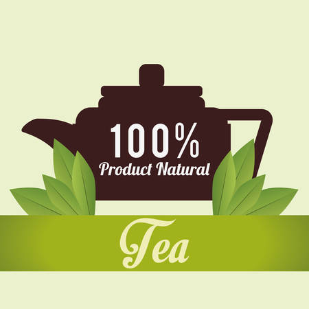 Tea time concept with tea kettle design, vector illustration 10 eps graphic.のイラスト素材